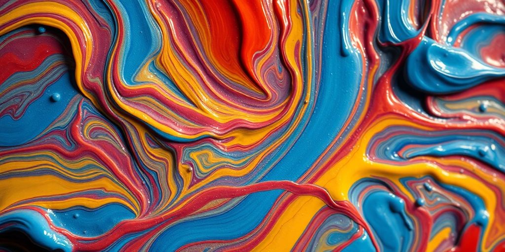 Swirling colors capturing mood