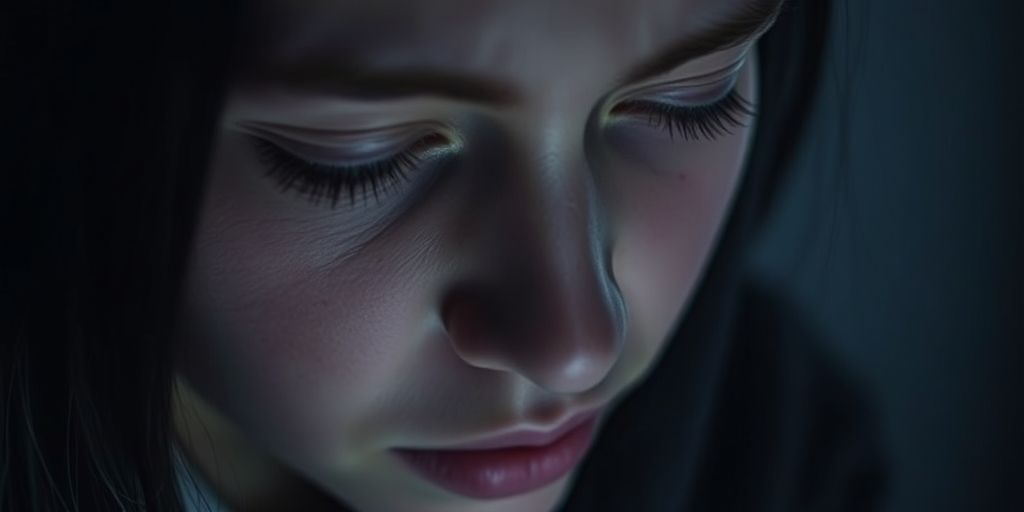 A person appears drained, isolated, and overwhelmed.